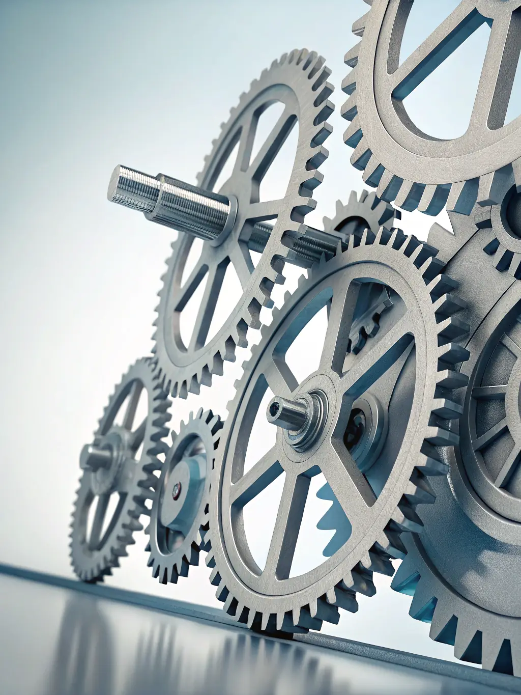 A stylized image representing automated processes, with gears turning smoothly and data flowing seamlessly, symbolizing smarter automation.